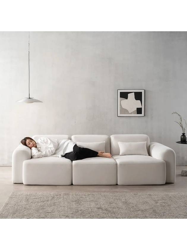 착불 폴로까사 몰린 아쿠아텍스 모듈 4인용 패브릭 소파