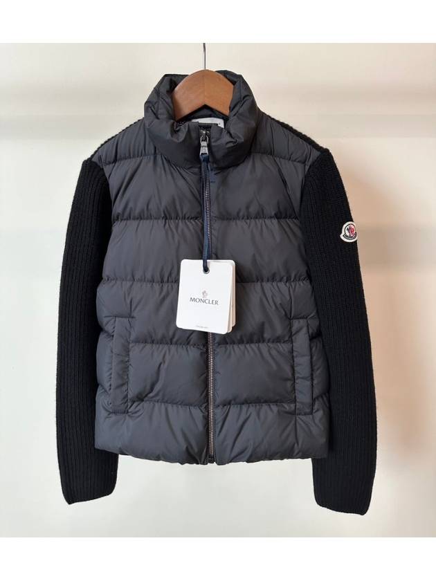 24FW 몽클레르 키즈 경량 패딩 가디건 J29549B00004 M1241 블랙 Girls 10A
