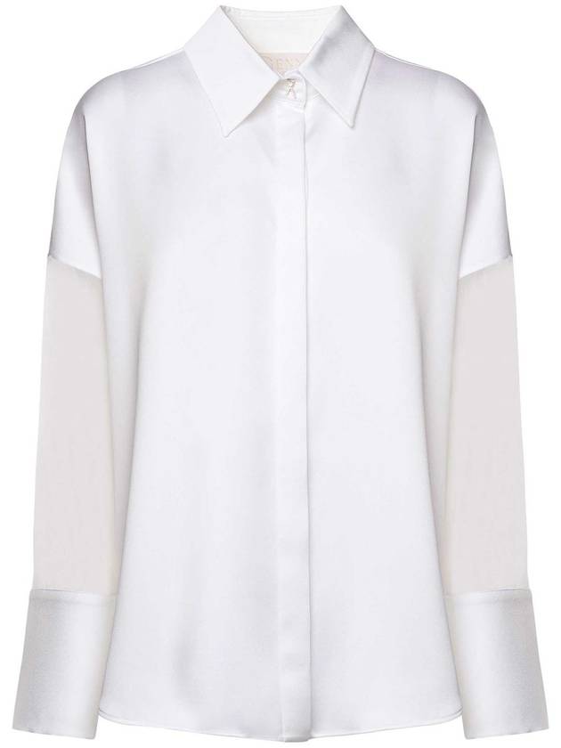Genny Satin Long-Sleeved Shirt