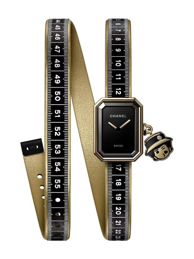 샤넬 PREMIERE 리본 꾸뛰르 워치18K 옐로우 골드 H9858