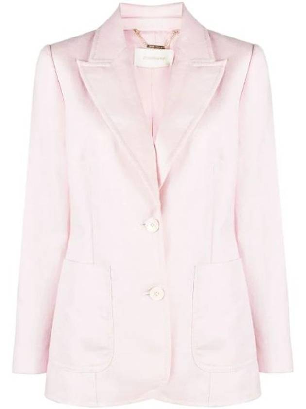 짐머만 리넨 싱글 브레스티드 블레이저 5343JHIG