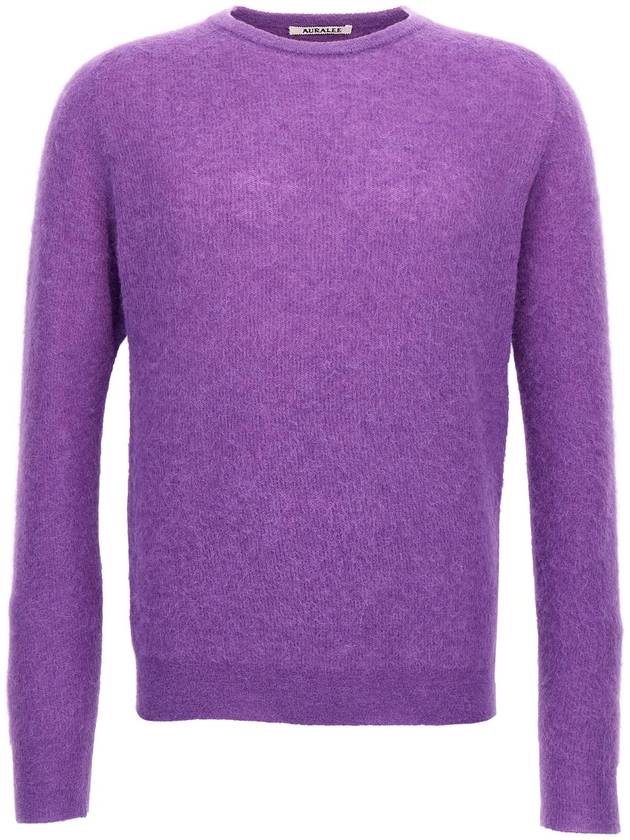 AURALEE Baby alpaca sweater A24AP02AKPURPLE
