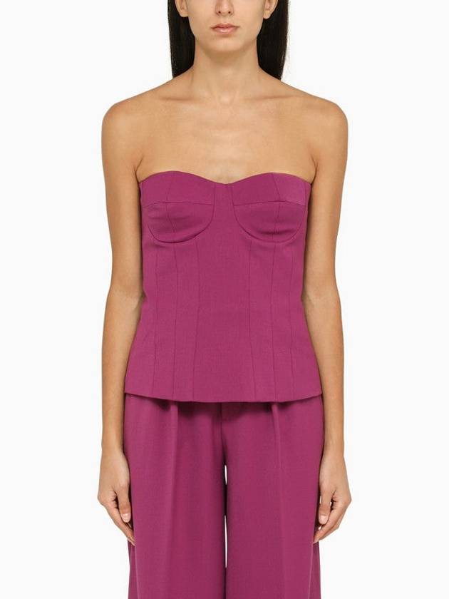 Wool-Blend Peony Top