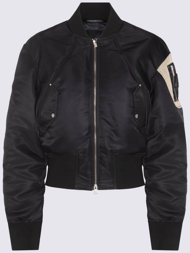 SS25 무스너클 여성 봄버 자켓 Moose Knuckles Giacche Nero