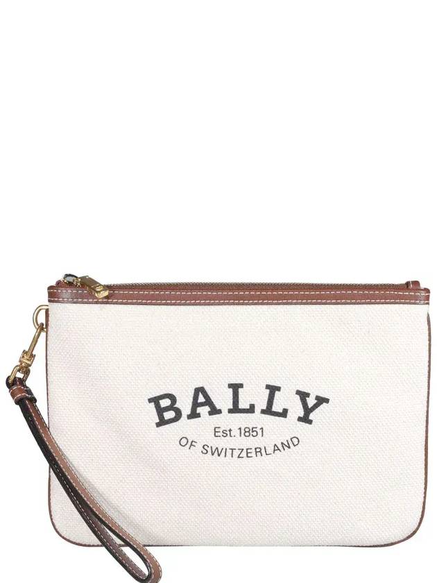 Bally Certhe 로고 프린트 지퍼 클러치 백 CERTHEWST_I135O