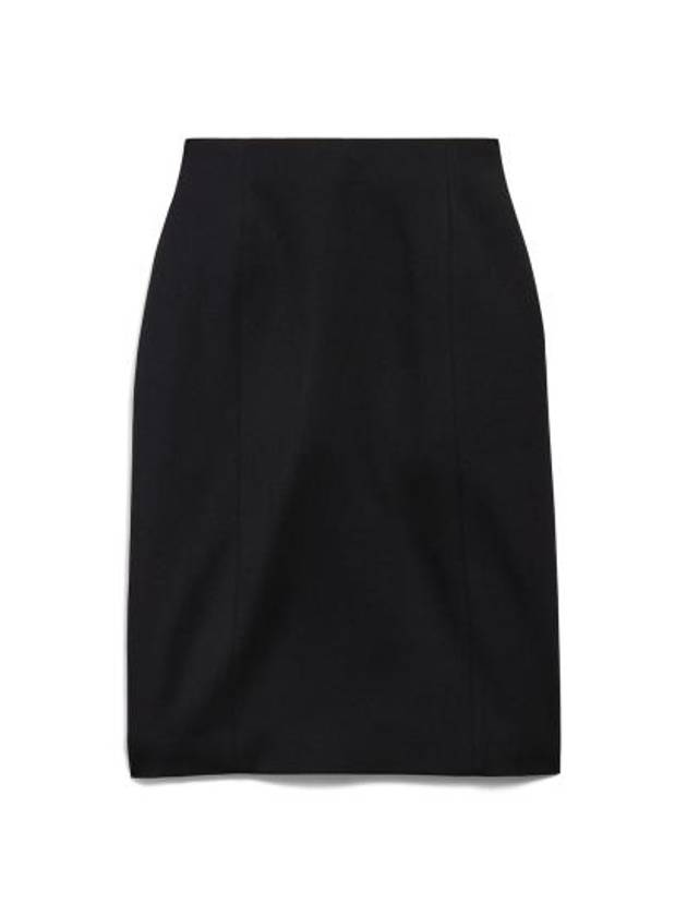 발렌시아가 아워글래스 미디 H라인 스커트 블랙