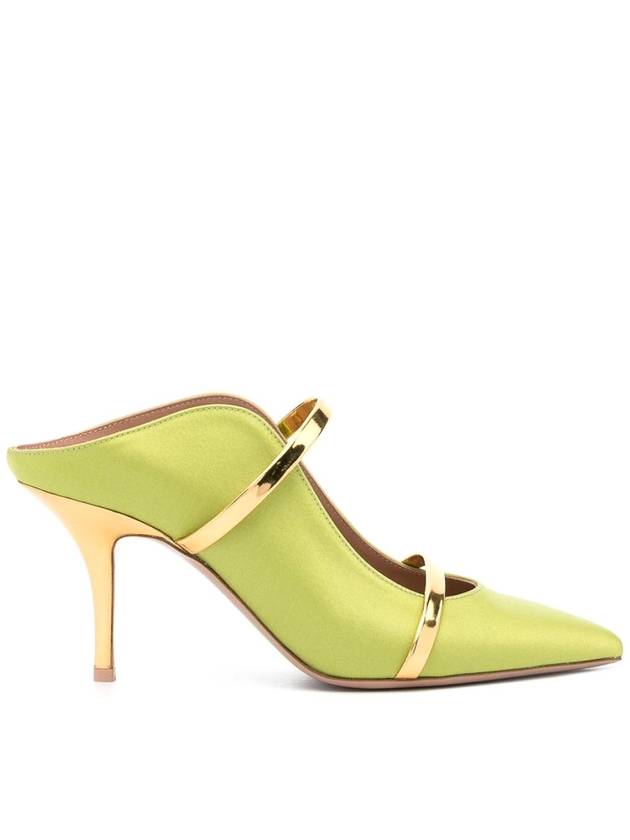 Malone Souliers Green leather mules