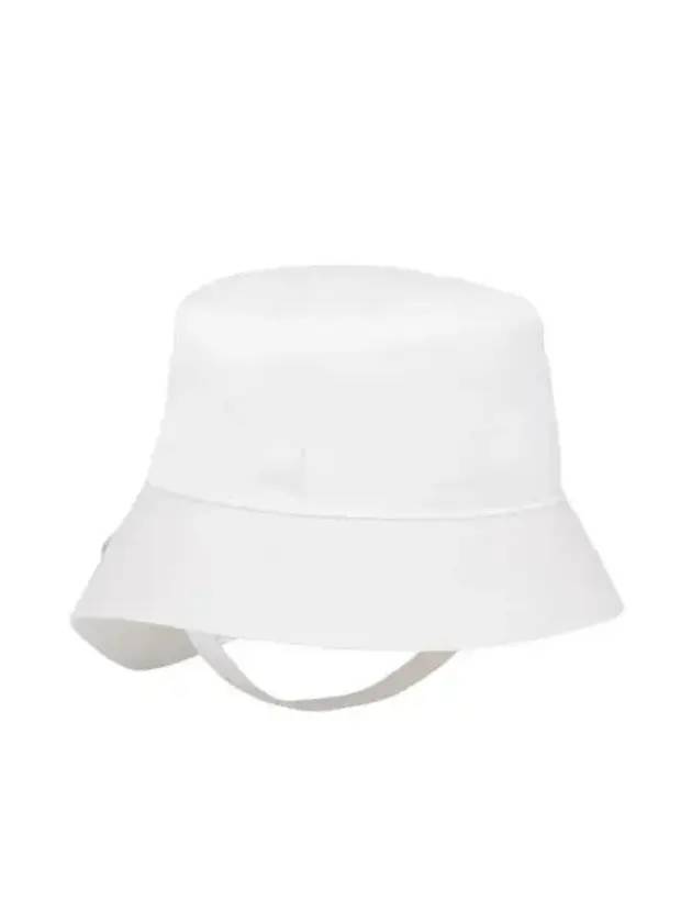 프라다 삼각 로고 파우치 리나일론 버킷햇 화이트