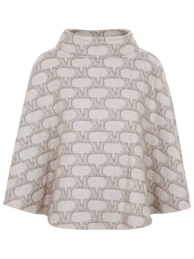 막스마라 패턴 모노그램 케이프 베이지