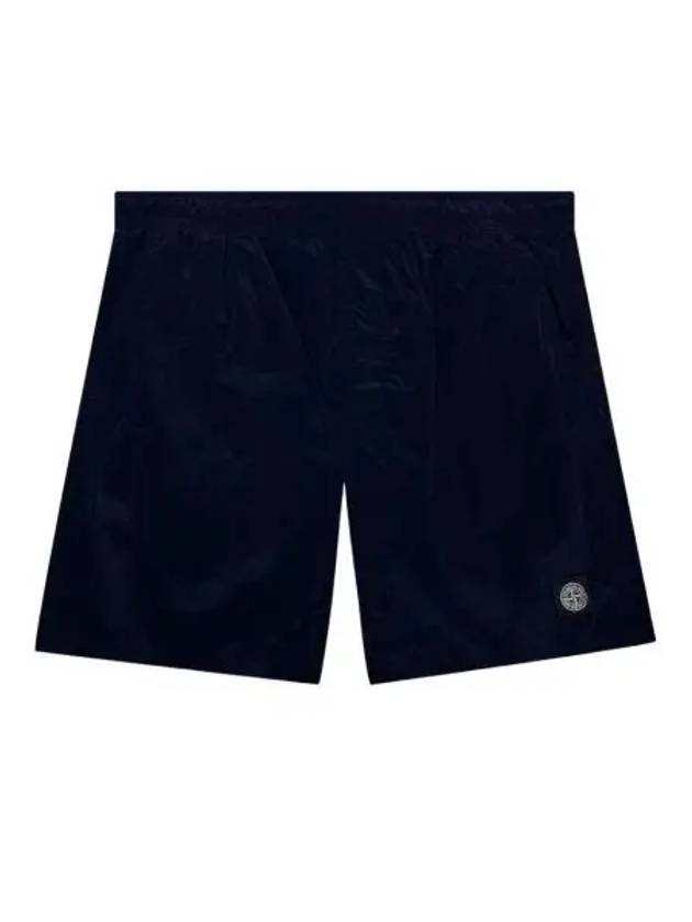 스톤 아일랜드 B0943 나일론 메탈 스위밍 트렁크 네이비 블루 21SS Stone Island B0943 Nylon Metal Swimming Trunk Navy Blue 21SS