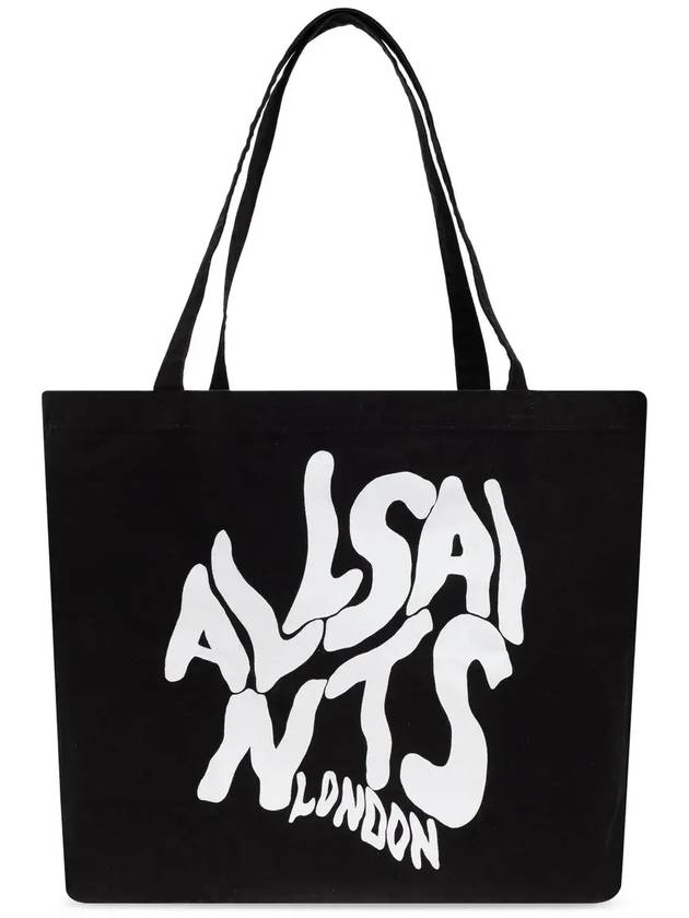 올세인츠 로고 그래픽 토트백 ORLANDOM285XB_BLACKCHALK