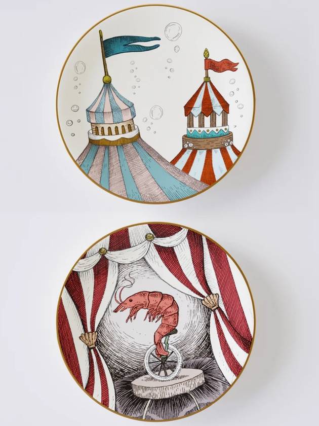 아쿠아틱 크리쳐스 서커스 슈림프 플레이트 세트 2pc 세트 Searcus Shrimp plates set