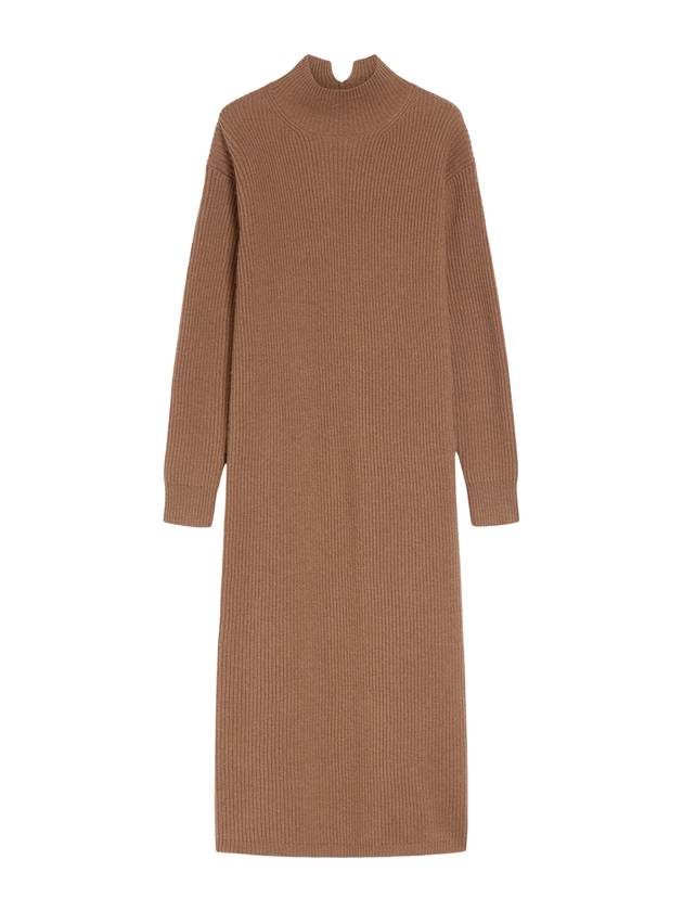막스마라 빈시타 울 캐시미어 터틀넥 롱 원피스 카멜