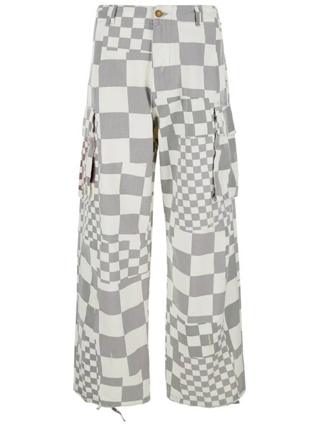 ERL 유니섹스 프린트 카고 팬츠 우븐 ERL08P005CHECKER