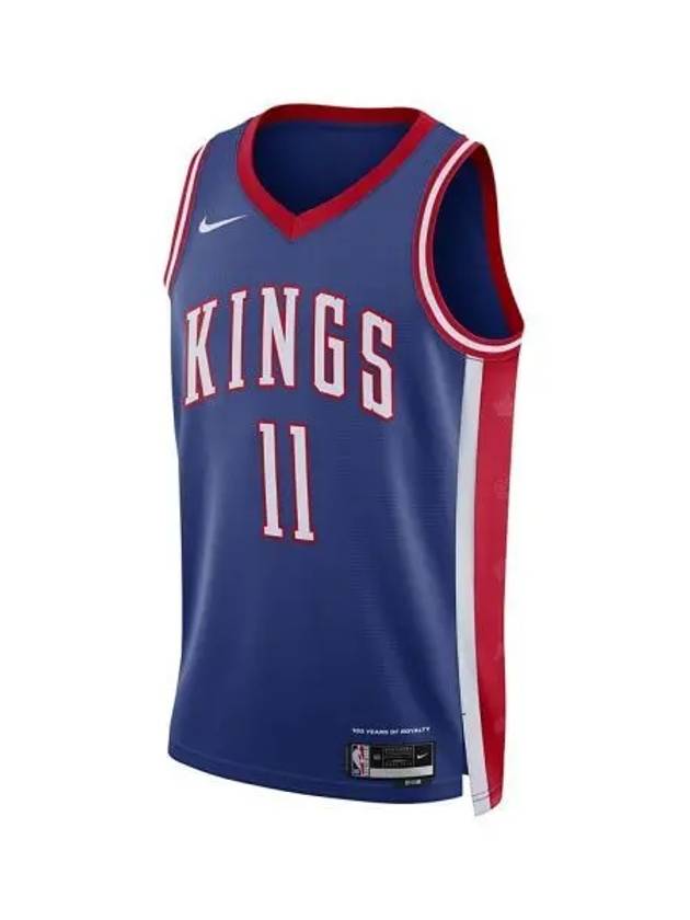 나이키 맨즈 and 우먼 블루 Domantas Sabonis 새크라멘토 킹스 2024 25 시티 에디션 Finished 스윙맨 저지 블루 9998760