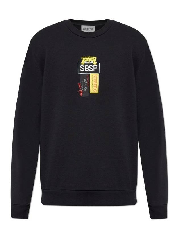 아이스버그 로고 프린트 스웨트셔츠