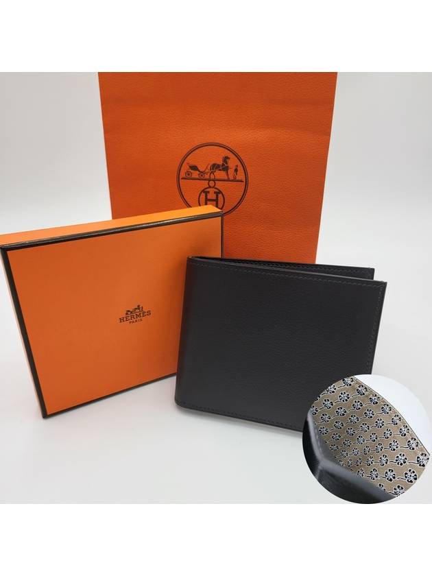 에르메스 시티즌 트윌 남성 반지갑 카드홀더 블랙 에버그레인 H086494CAAA