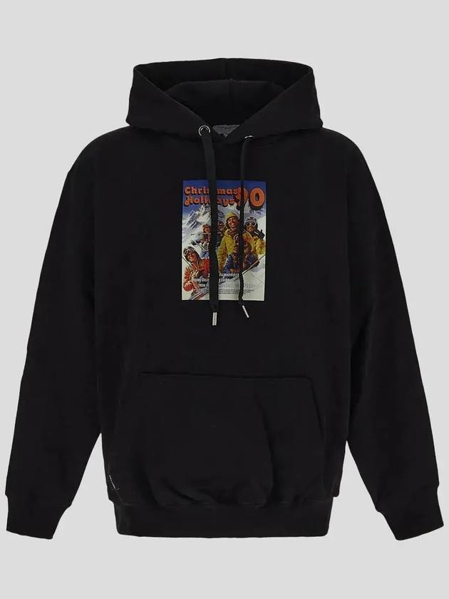 패밀리 퍼스트 그래픽 후드 스웨터 HF2408_BLACK