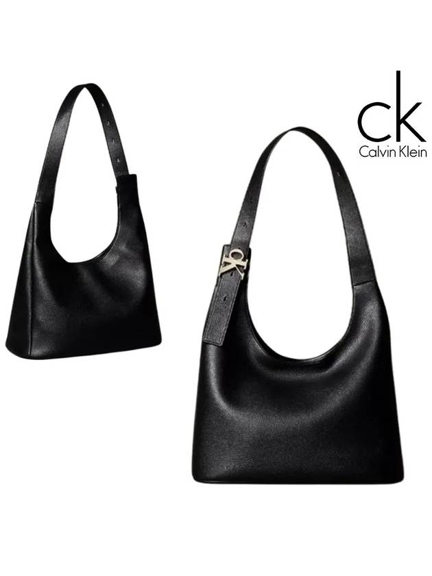캘빈클라인 가방 여성 아카이브 버클 숄더백 블랙