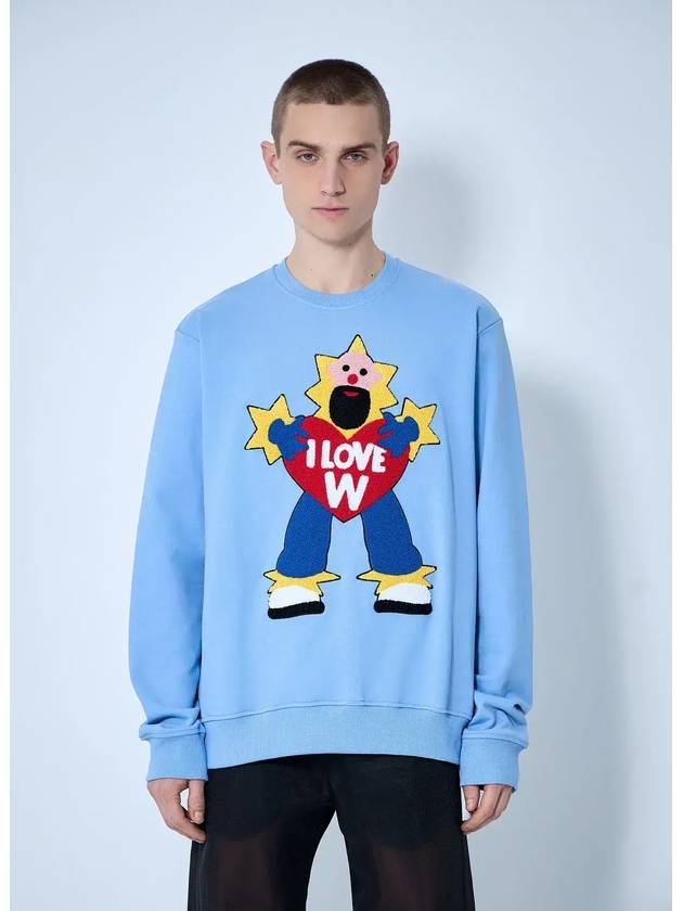 월터 반 베이렌돈크 로고 모티프 풀오버 8006CC34Placidblue_None