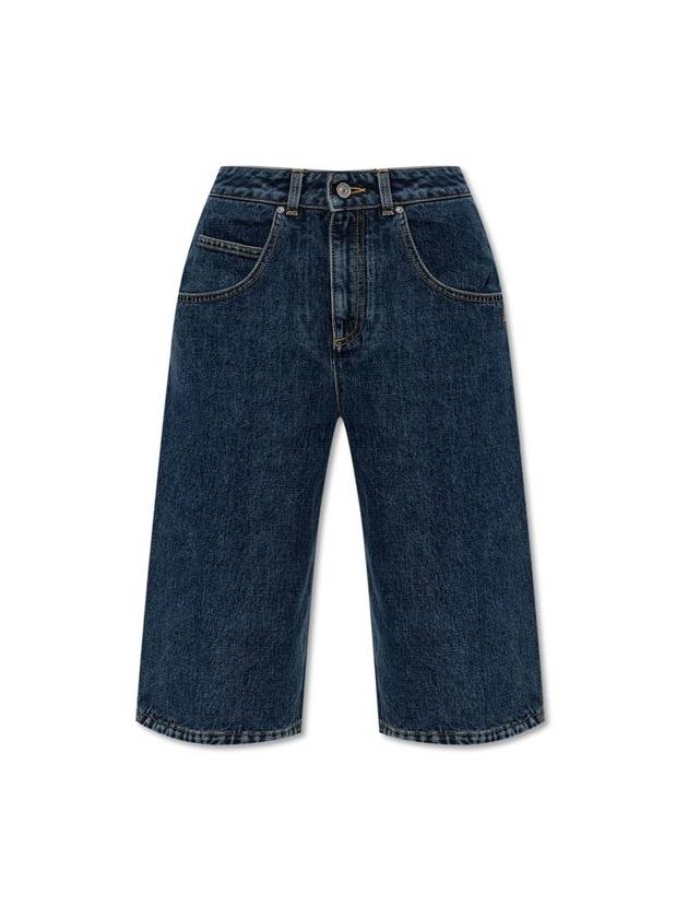 지방시 4G 자수 무릎 길이 데님 반바지