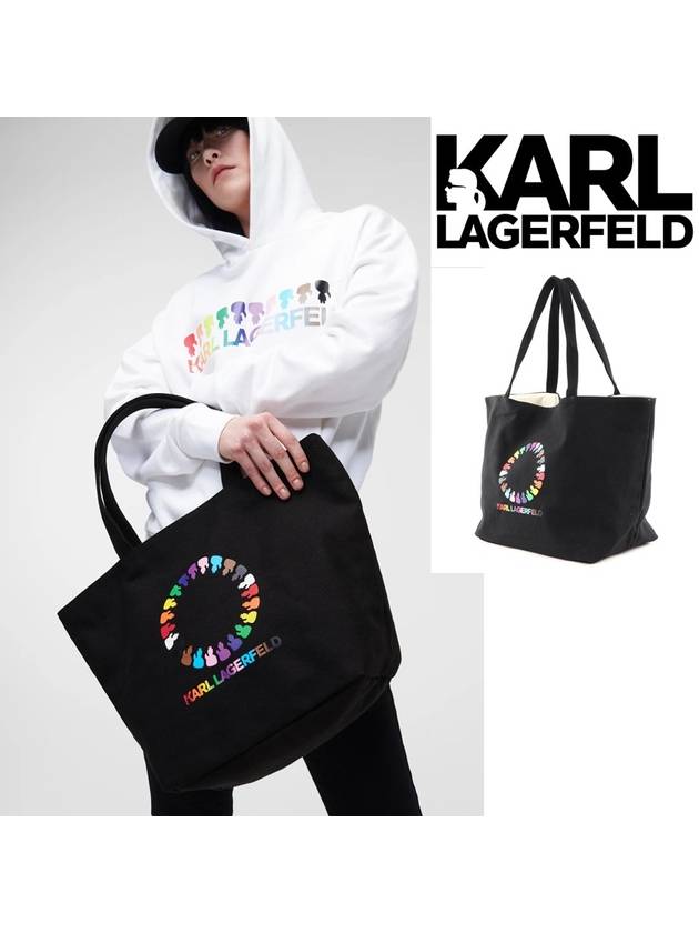 칼라거펠트 가방 프라이드 리버시블 캔버스 토트 쇼퍼백 225W3039