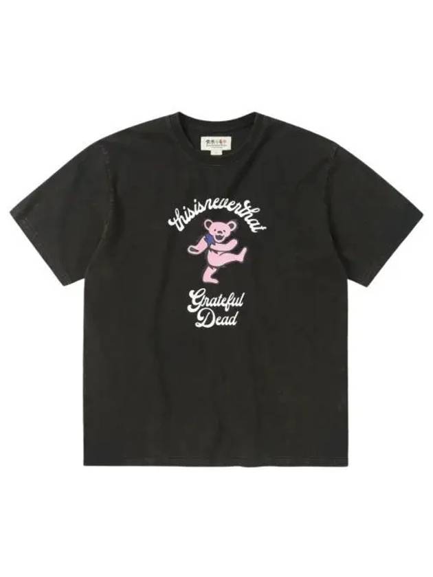 디스이즈네버댓 x 그레이트풀 데드 굿 OI' 댄싱 베어 티셔츠 오프 블랙 Thisisneverthat x Grateful Dead Good Ol' Dancing Bears T Shirt Off Black