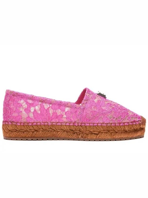 돌체앤가바나 레이스 패널 로고 에스파드류 핑크