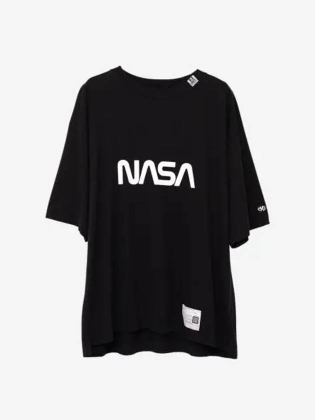 메종 미하라 야스히로 프린티드 나사 티셔츠 블랙 Maison Mihara Yasuhiro NASA Printed T Shirt Black