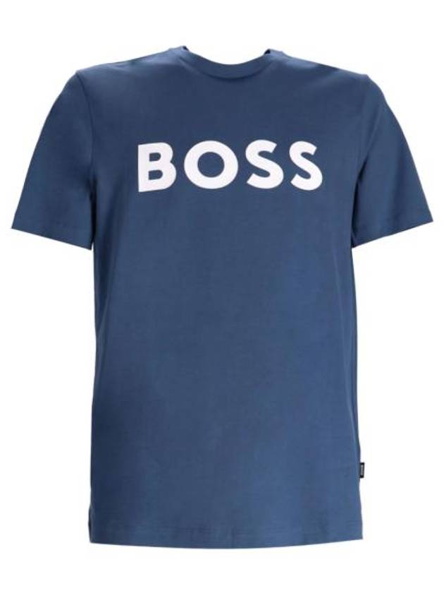 25SS 보스 반팔 티셔츠 50495742 425 BLUE WHITE