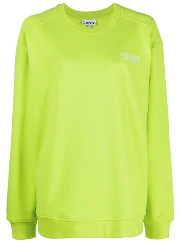 가니 로고 자수 오버사이즈 스웨트셔츠 T3244