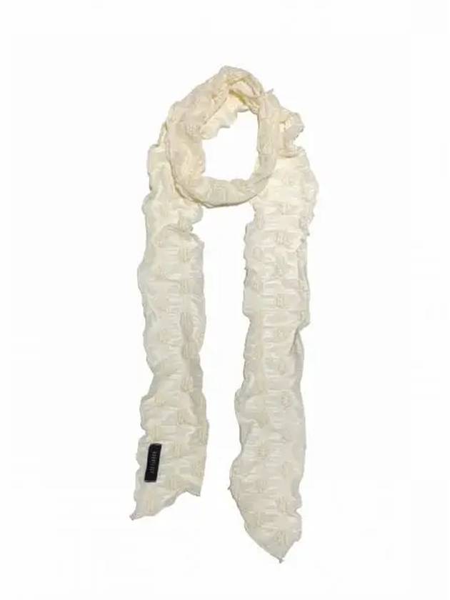 KOOKEESEE Lace Scarf Ivory