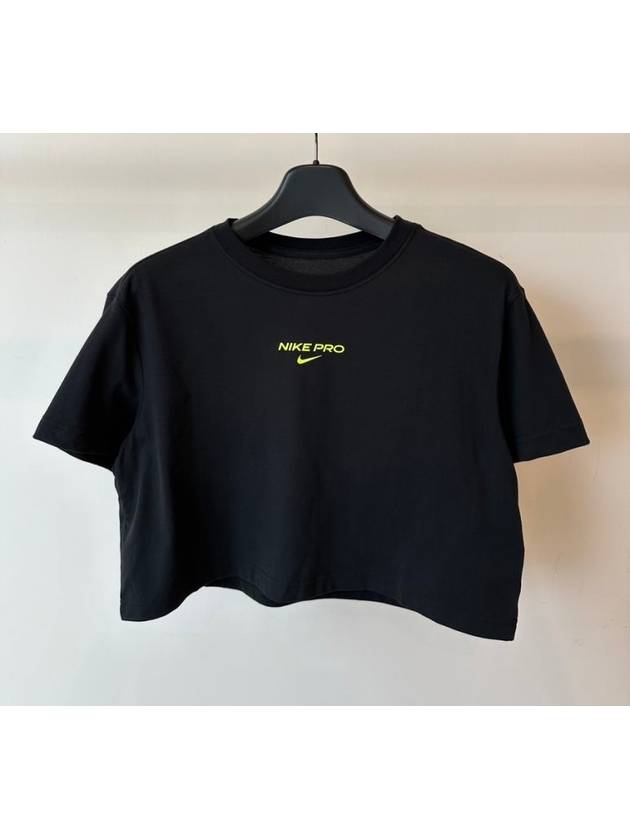 나이키 크롭 티셔츠 FV4298 010 블랙 WOMENS M 아시안핏