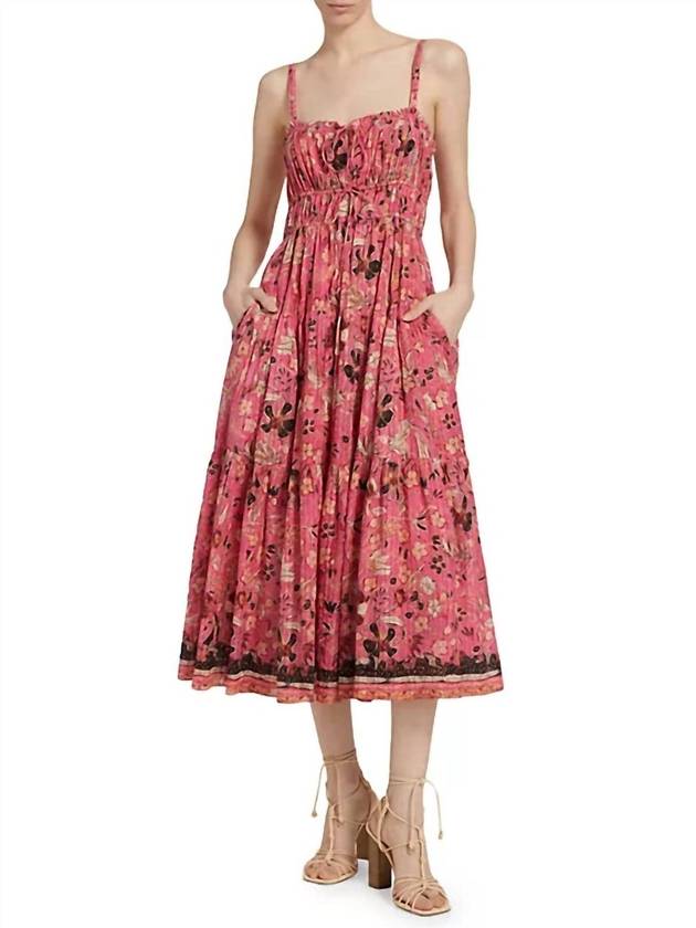 아니사 드레스 인 홀리호크 Anisa Dress In Hollyhock