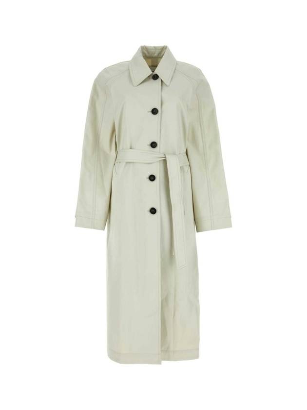 LOW CLASSIC Chalk cotton Ventile trench coat LOW23SMTC010 CREAM