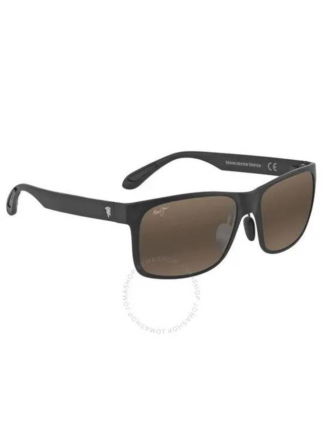 4136083 Maui Jim Red Sands Asian Fit HCL Bronze Rectangular Sunglasses