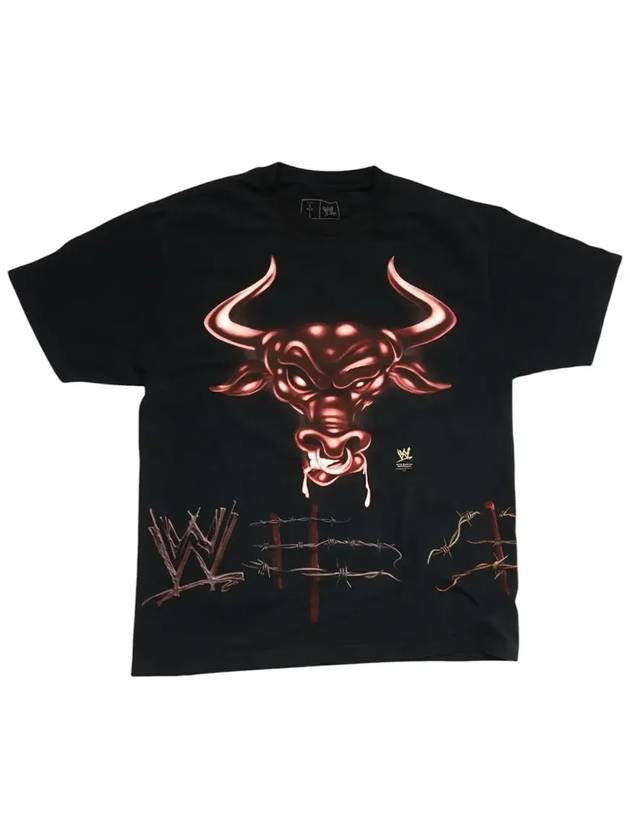 트래비스 스캇 x WWE 노 유어 롤 더 락 티 블랙