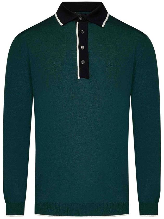 Low Brand Long-Sleeved Polo Shirt