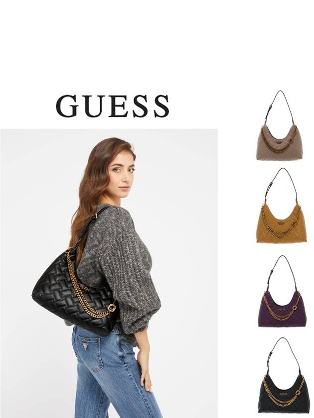 Guess 게스 가방 Gracelynn 퀼팅 호보백 HWQB8984020