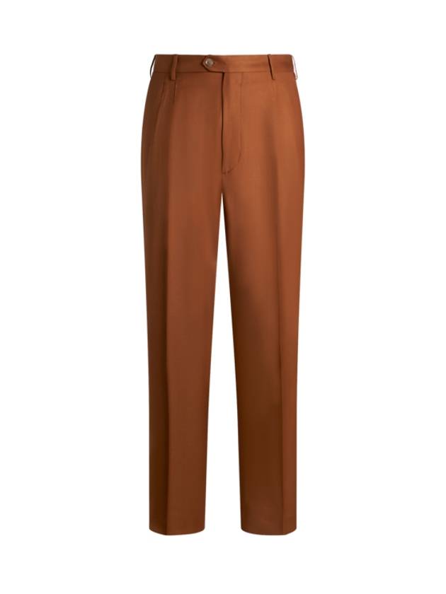 Etro Wool Trousers With Pleats Man
