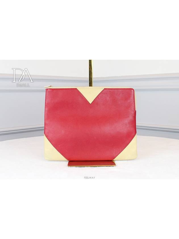 [중고명품 다올] 셀린느 투톤 클러치 상태 B+