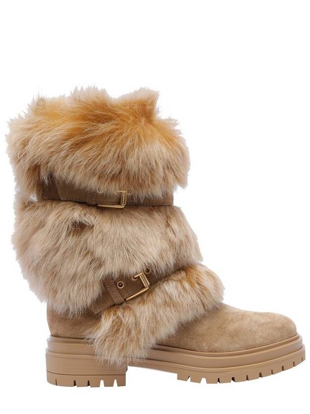 Gianvito Rossi Maverick 버클 디테일 바이커 부츠