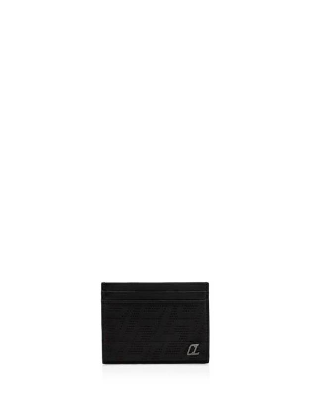 크리스챤 루부탱 키오 카드 지갑 블랙