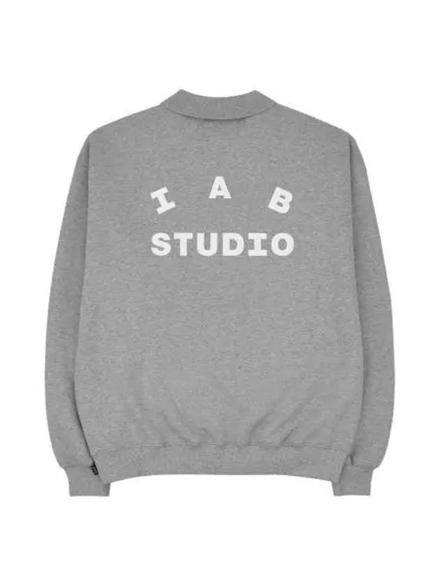 아이앱 스튜디오 럭비 스웨트셔츠 그레이 23FW IAB Studio Rugby Sweatshirt Gray 23FW