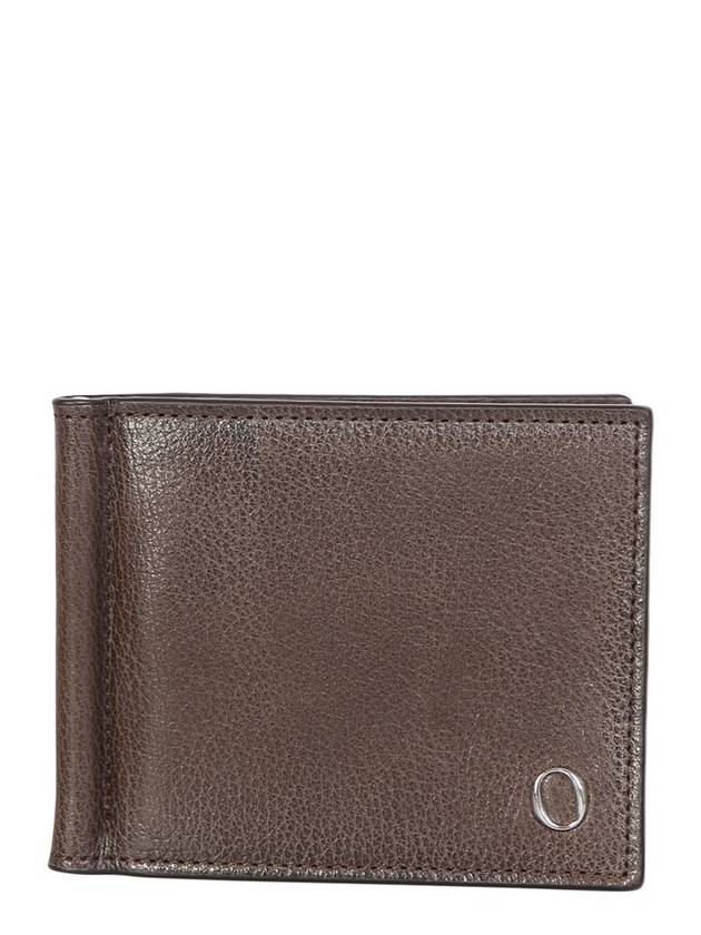 오르치아니 로고 플라크 바이폴드 지갑