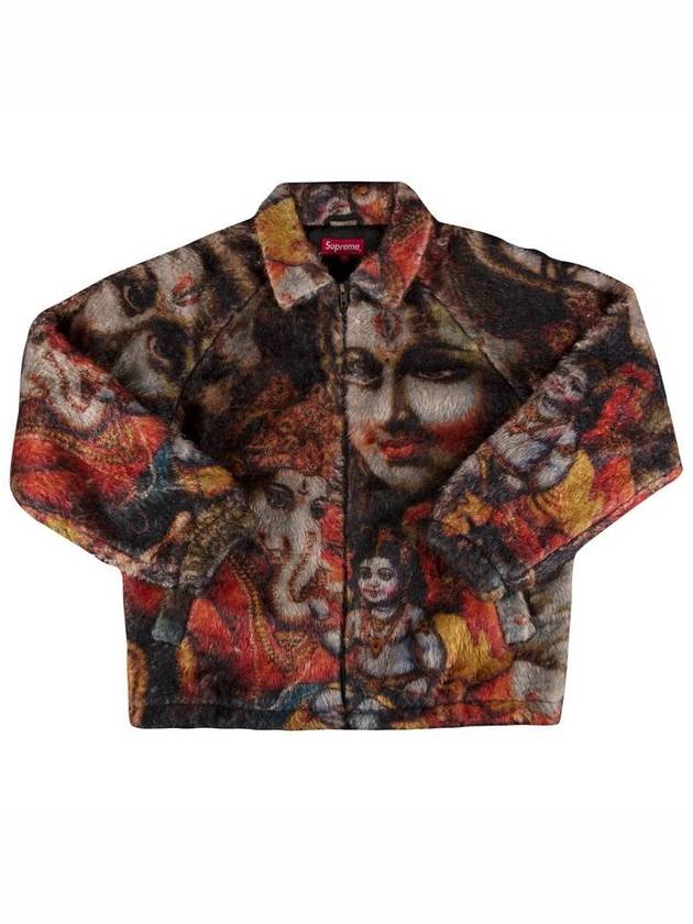 슈프림 가네샤 포우 퍼 재킷 블랙