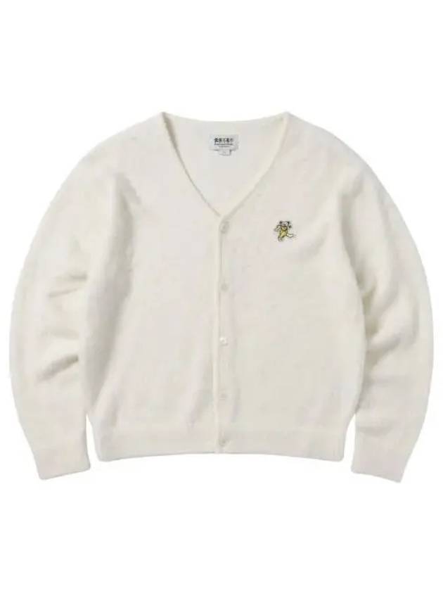 디스이즈네버댓 x 그레이트풀 데드 댄싱 베어 모헤어 가디건 내츄럴 Thisisneverthat x Grateful Dead Dancing Bear Mohair Cardigan Natural