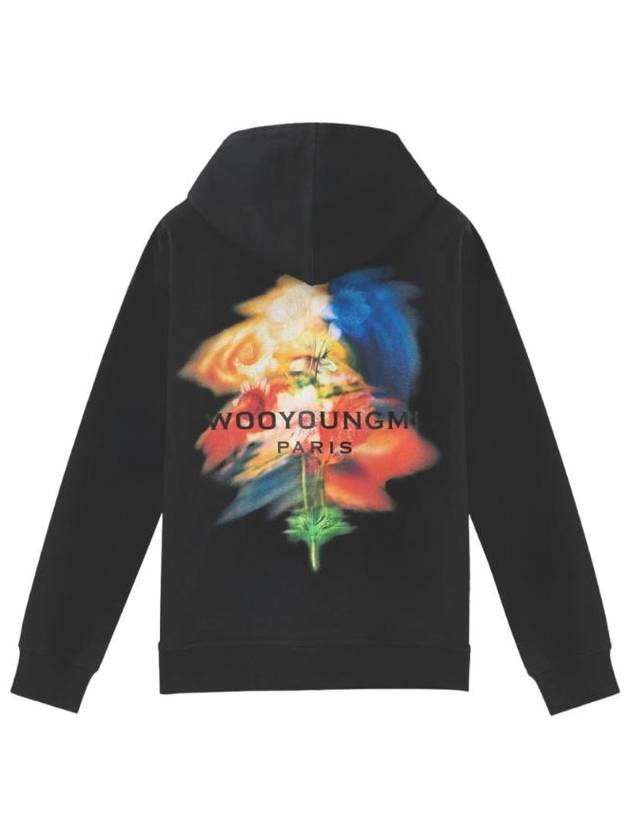 우영미 스웨잉 플라워 후드 블랙   24FW W243TS36723B