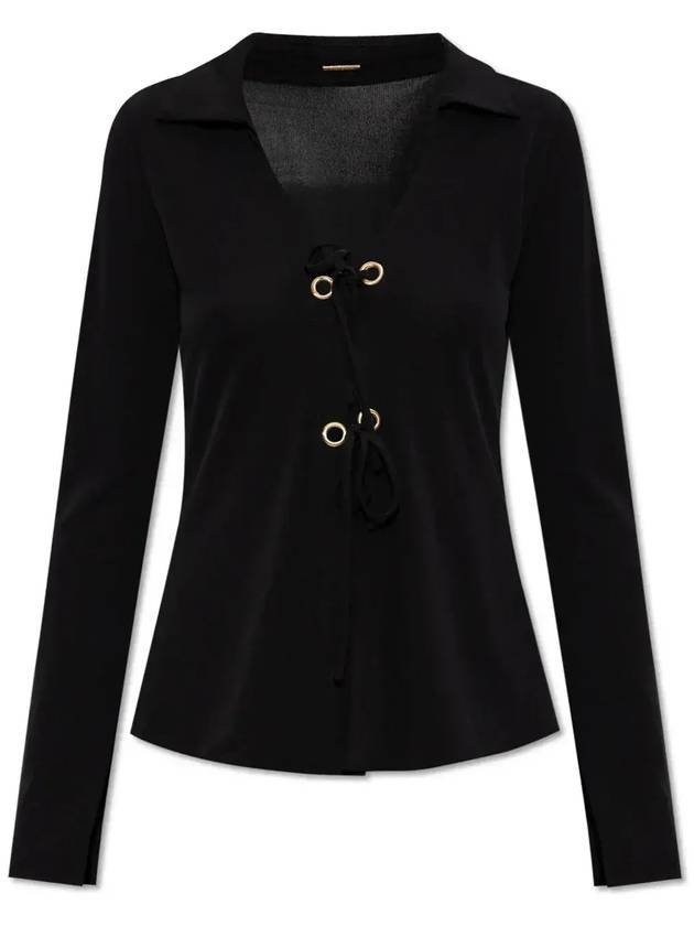 컬트 가이아 세이지 레이스 디테일 롱슬리브 탑 TP1345JY19520_BLK