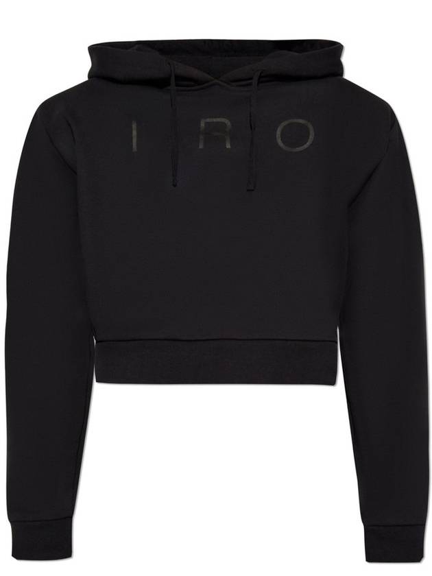 Iro Apollo 로고 프린트 크롭 후디